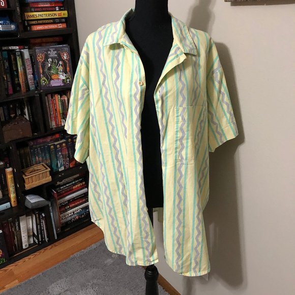 Vintage 1987 Ocean Pacific button down shirt - Picture 1 of 5
